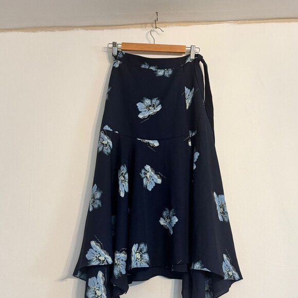 NWT | Club Monaco Wrap Midi Skirt (floral print) | Sz US 00 - Picture 4 of 6